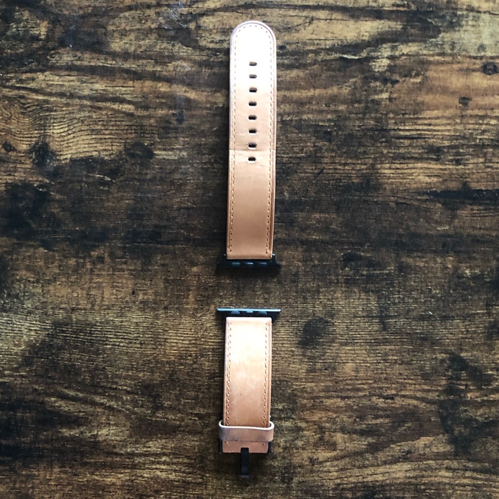 APPLE WATCH ⌚️ BAND Brown Leather Adjustable -42mm